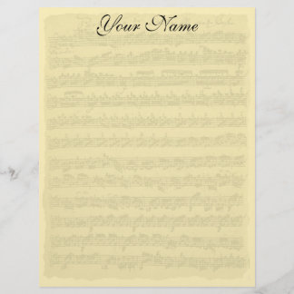 Lámina Papel para escribir la Partita de Bach