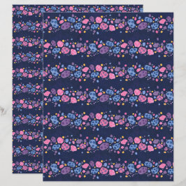 Lámina Papel para Scrapbook Azul Oscuro Cinturón de Aster