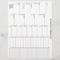 Papel pedigrí de seis generaciones