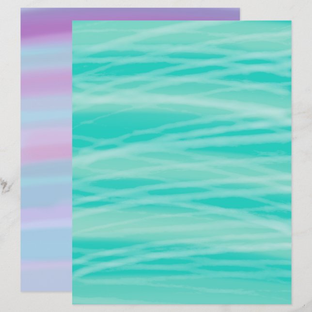Lámina Papel pintado de croma de colores mixtos (Anverso / Reverso)
