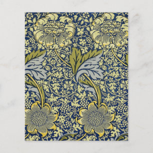 Lámina Papel pintado floral William Morris Kennet Azul Do
