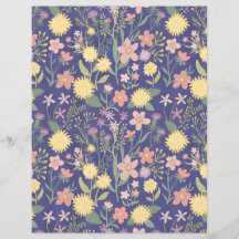 papel raspado flores florales rosas púrpura botáni