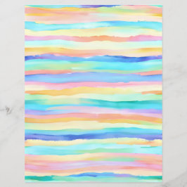 Lámina Papel rastrillero de rayas de Rainbow Pastel