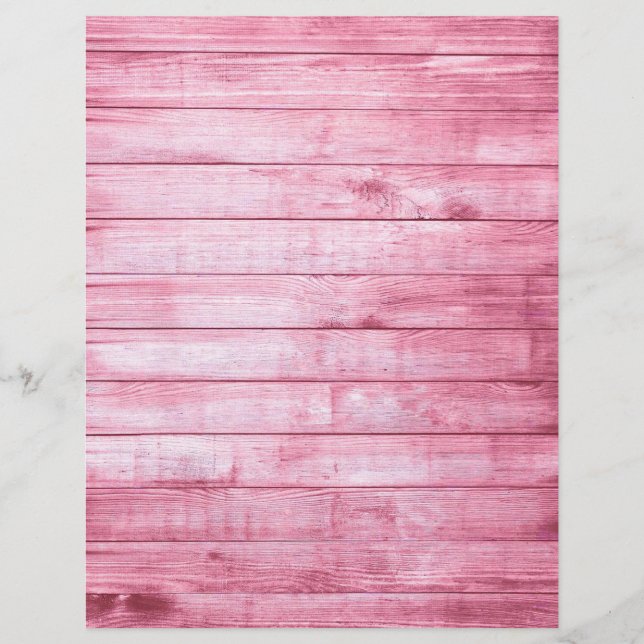 Lámina Papel rayado de textura de madera rosa (Anverso)