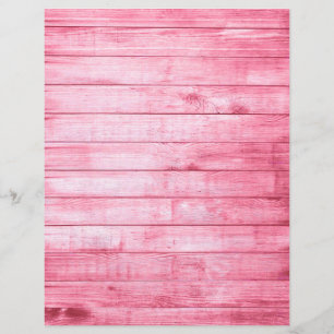 Lámina Papel rayado de textura de madera rosa