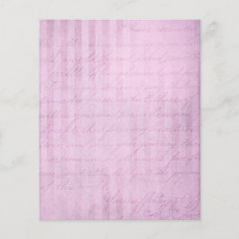 Lámina Papel rayado rosado del libro de chinchetas Shabby