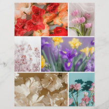 Papel recortable de álbum de flores soñadoras