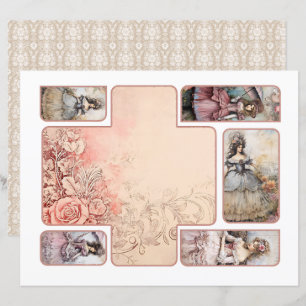Lámina Papel rococo plegable folio recortable