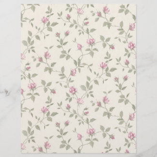 Lámina Papel rosebud vintage de marfil y cuaderno de arte