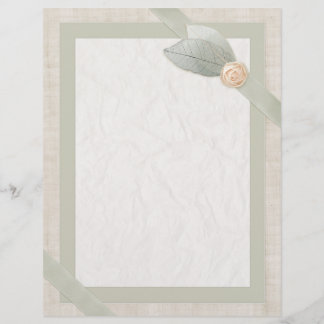 Lámina Papel satinado, papel y collarín de tela