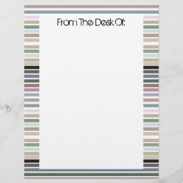 Lámina Papel Timbrado Personalizado Con Rayas