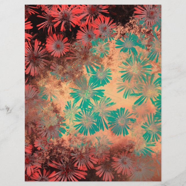 Lámina Papel vintage de Dandelion Grunge (Anverso)