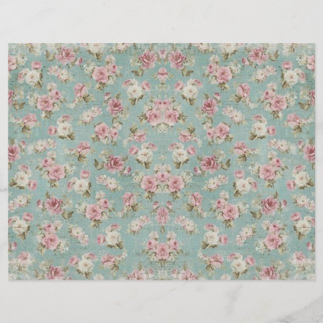 Lámina Papel vintage de Shabby Chic Scrapbook (Anverso)
