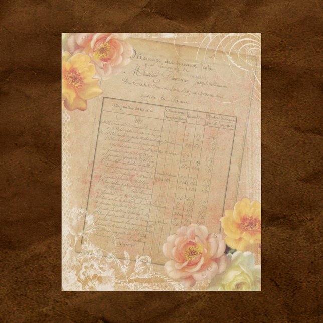 Lámina Papel vintage de Shabby Chic Scrapbook (Subido por el creador)