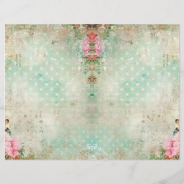 Lámina Papel vintage de Shabby Chic Scrapbook