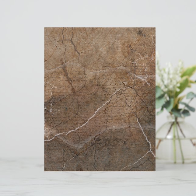 Lámina Papel y texto con grilletes (Anverso de pie)