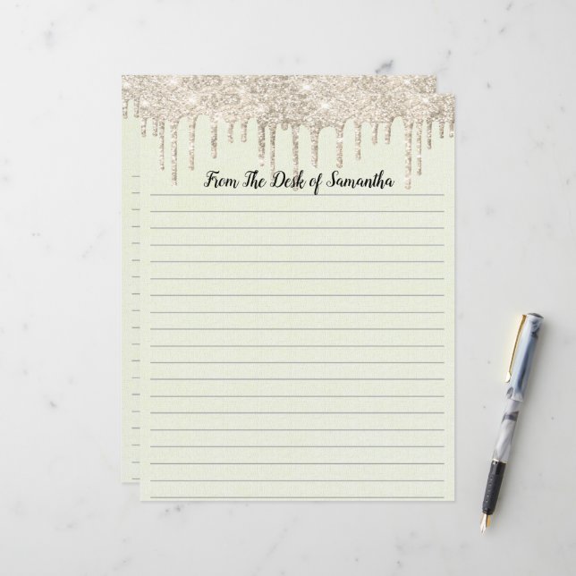 Lámina Papelera Personalizada con Brillo Goteado (Anverso/Reverso In Situ)