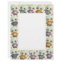 Papelería de criaturas zombie Kawaii