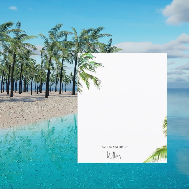 Lámina Papelería de nombres personalizados de palmeras tr (Subido por el creador)