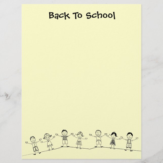 Lámina Papelería linda de vuelta a la escuela (Anverso)