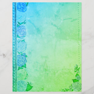 Lámina Papelería Soñadora Rosa (Azul/Verde)