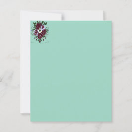 Lámina Papier à Lettres Floral - Bouquet de Violettes