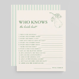 Lámina Par Perfecto que conoce mejor juego de novias