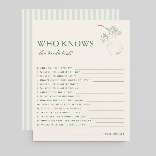 Lámina Par Perfecto que conoce mejor juego de novias (Subido por el creador)