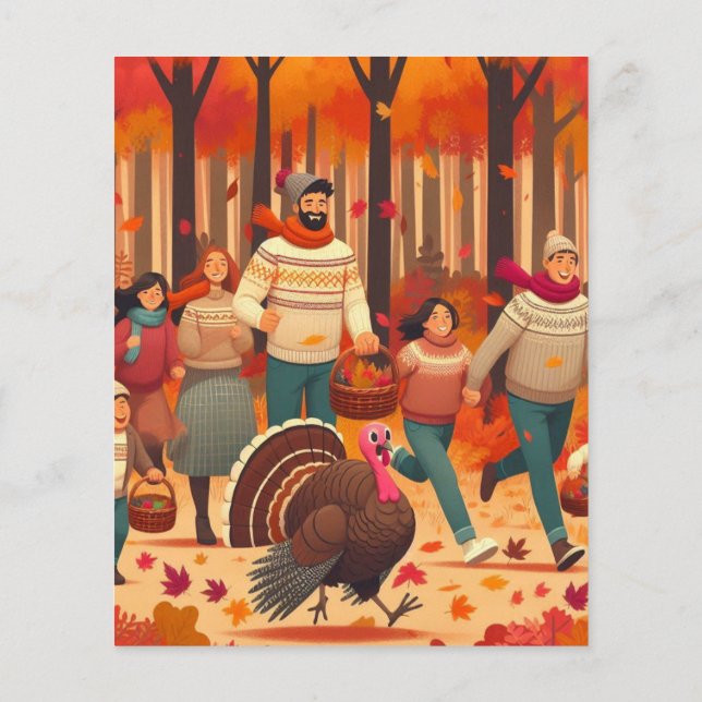 Lámina Para atrapar un pavo (Reverso)