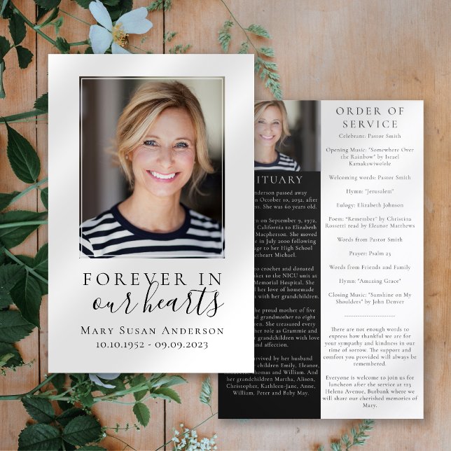 Lámina Para siempre en nuestros corazones | Orden funerar (Subido por el creador)