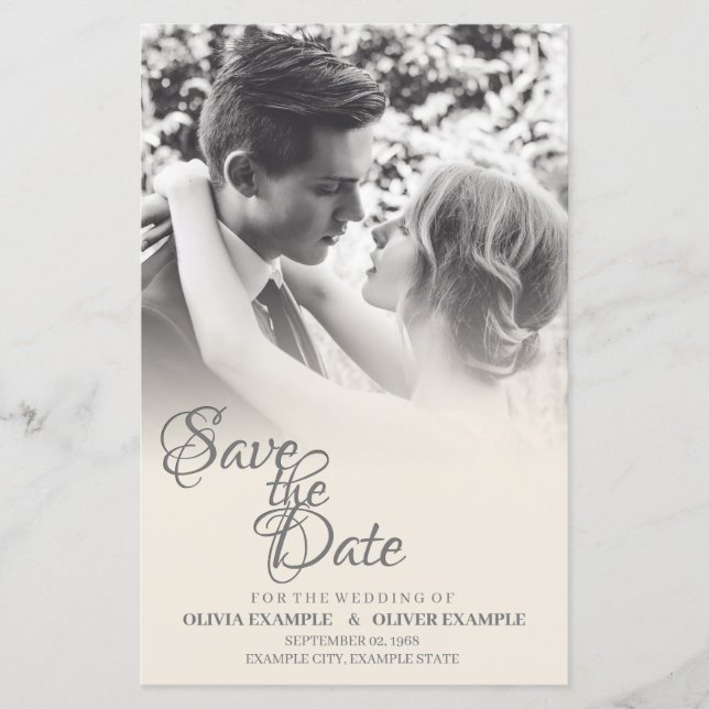 Lámina Pareja de bodas de besos en monocromo (Anverso)