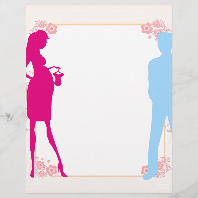 Lámina pareja que espera un bebé (Anverso)