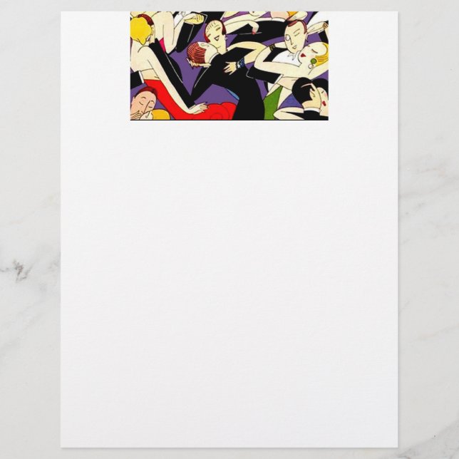 Lámina Parejas Vintage bailando (Anverso)