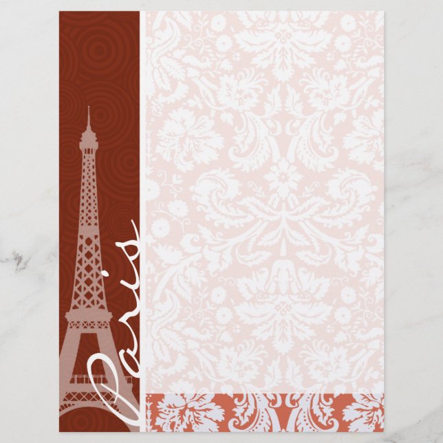 Lámina París: Naranja Damask (Anverso)