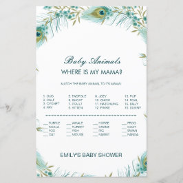 Lámina Partida animal infantil editable, ¿dónde está mamá