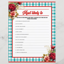 Lámina Partida más probable de cumpleaños azul clásico