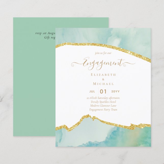 Lámina Partido de compromiso de oro del Agate del PRESUPU (Anverso / Reverso)