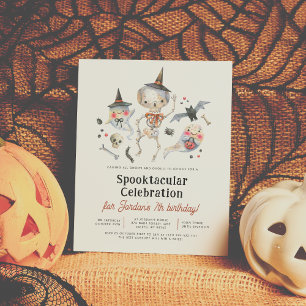Lámina Partido de cumpleaños fantasma de Halloween con tá