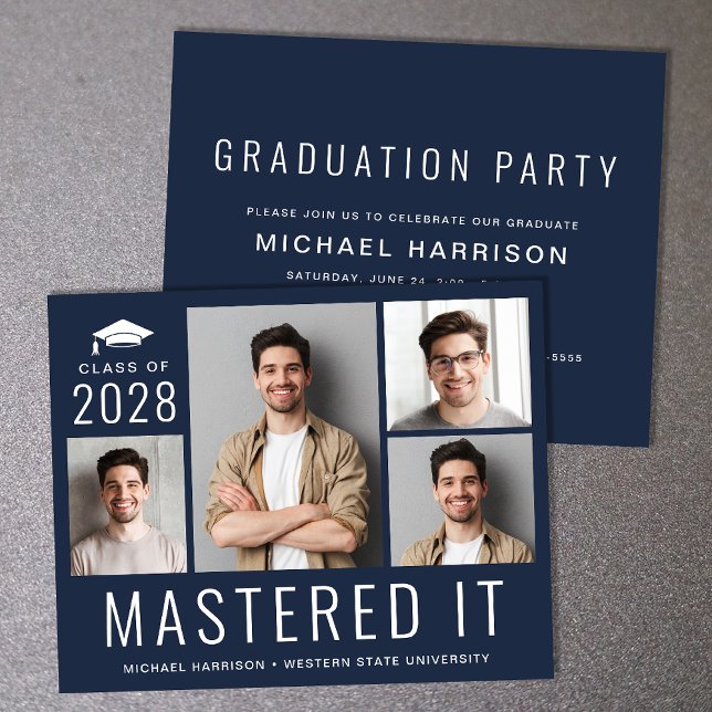 Lámina Partido de Graduación Azul de Grado de Maestría de (Subido por el creador)