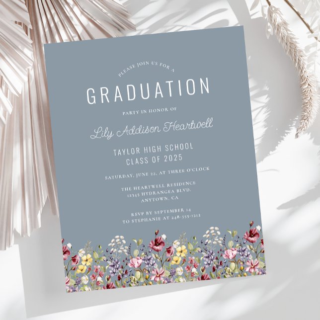 Lámina Partido de Graduación Azul Polvoriento del Presupu (Subido por el creador)