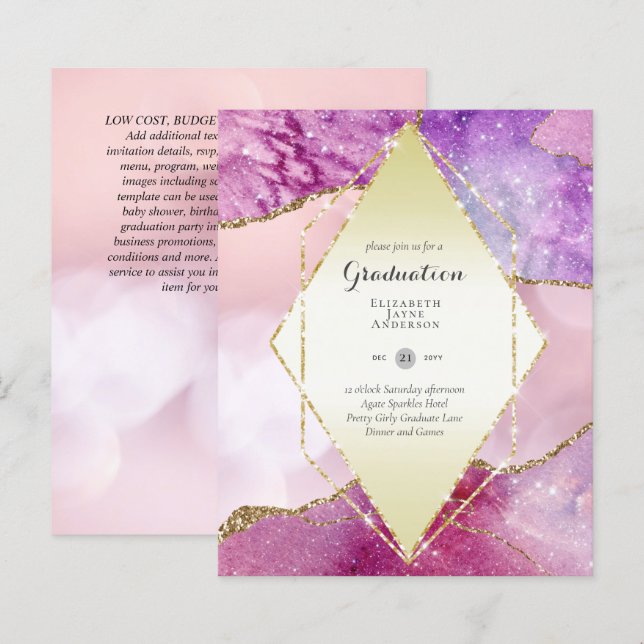 Lámina Partido de GRADUACIÓN de Agentes Presupuestarios I (Anverso / Reverso)