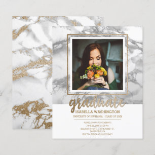 Lámina Partido de Graduación de Foto de Guión de Marble d