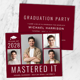 Lámina Partido de Graduación de Foto de Maestría en Presu