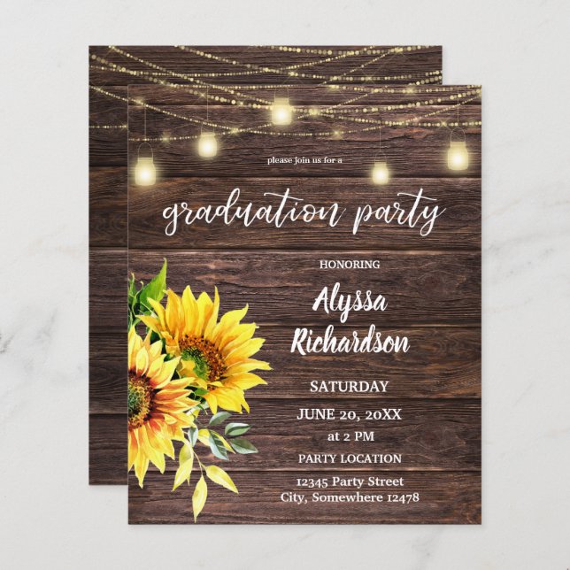 Lámina Partido de Graduación de Girasol Presupuestario, M (Anverso / Reverso)