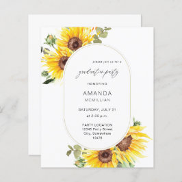 Lámina Partido de Graduación de Girasol y Eucalipto Presu