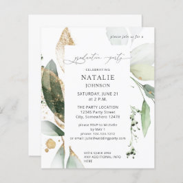 Lámina Partido de Graduación de Oro Glow del Eucalipto Li