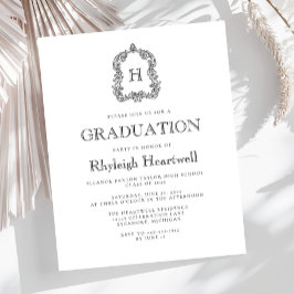 Lámina Partido de Graduación del Escudo del Monograma Bla