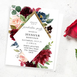 Lámina Partido de graduación rosada de la Marina Borgoña