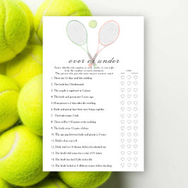 Lámina Partido de tenis Despedida de soltera Juego de sob