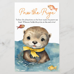 Lámina Pasar el juego del premio Cute Baby Otter Baby Sho
